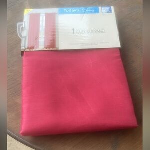 Pick 5 pink Faux Silk Curtain Panel